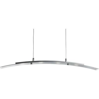Luce a barra curva LED Searchlight - Argento satinato - 4 luci Luce a barra curva LED Searchlight - Argento satinato - 4 luci