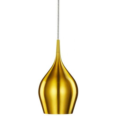 Lampadario a Sospensione Dorato Vibrante - 1 Luce E14 Lampadario a Sospensione Dorato Vibrante - 1 Luce E14