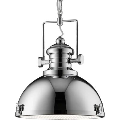 Searchlight Lighting Searchlight Industriale 1 Luce Cromo - Pendente Searchlight Lighting Searchlight Industriale 1 Luce Cromo - Pendente