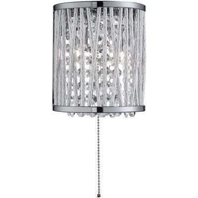 Searchlight Elise Applique Interna a 2 Luci - Cromo, Cristallo, G9 Searchlight Elise Applique Interna a 2 Luci - Cromo, Cristallo, G9
