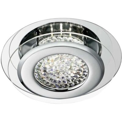 Luce a Incasso a LED Rotonda Searchlight Vesta - Cromata con Cristallo Luce a Incasso a LED Rotonda Searchlight Vesta - Cromata con Cristallo