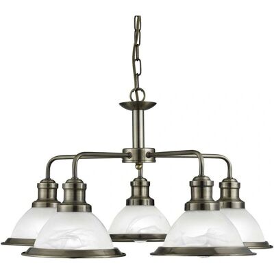 Searchlight Lighting Bistro 5 Light Multi Arm Ceiling Pendant - Stropní svítidlo Searchlight Lighting Bistro 5 Light Multi Arm Ceiling Pendant - Stropní svítidlo