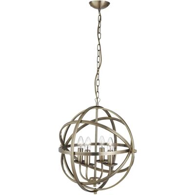 Searchlight Orbit 4 Luce Sospesa Sferica - Lampadario Searchlight Orbit 4 Luce Sospesa Sferica - Lampadario
