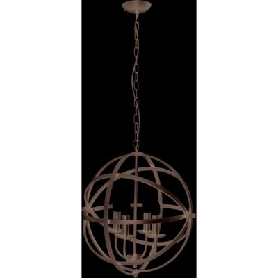 Lampadario Orbit 4 Luci a Gabbia Sferica - Lampada da Soffitto Lampadario Orbit 4 Luci a Gabbia Sferica - Lampada da Soffitto