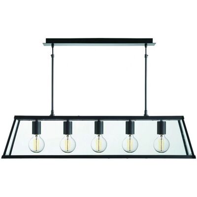 Searchlight Voyager 5 Lampada Sospensione - Nero Industriale Searchlight Voyager 5 Lampada Sospensione - Nero Industriale