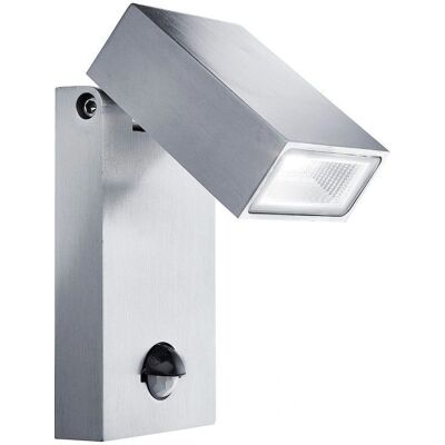 Lampada da Parete LED in Acciaio Inox Searchlight - Sensore di Movimento - IP44 Lampada da Parete LED in Acciaio Inox Searchlight - Sensore di Movimento - IP44