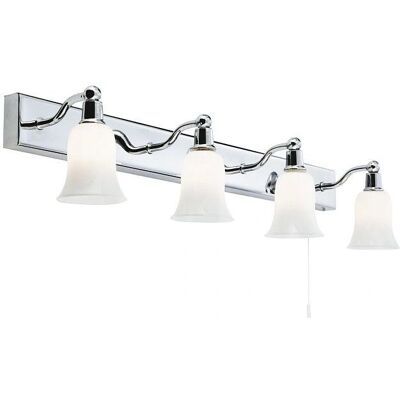 Searchlight Cromo Lucido 4 Luci Applique da Bagno - Bagno Searchlight Cromo Lucido 4 Luci Applique da Bagno - Bagno