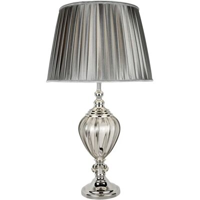 Searchlight Grayson Tischlampe - Stahl & Glas Searchlight Grayson Tischlampe - Stahl & Glas