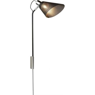 Searchlight Plexo Wall Lamp - Black, Chrome, E27 Searchlight Plexo Wall Lamp - Black, Chrome, E27