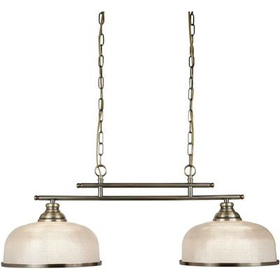 Searchlight Lighting Bistro II - 2 Light Ceiling Pendant Bar Antique Brass - Ceiling Pendant Searchlight Lighting Bistro II - 2 Light Ceiling Pendant Bar Antique Brass - Ceiling Pendant