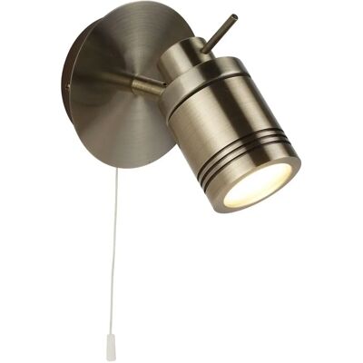 Searchlight Antique Brass Bathroom Spotlight - GU10 IP44 Searchlight Antique Brass Bathroom Spotlight - GU10 IP44