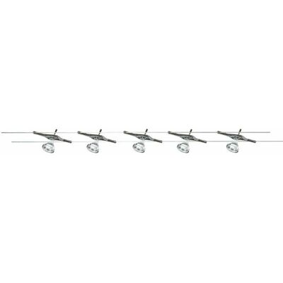 Searchlight Chrome LED 5 Light Track & Spot - Lighting Searchlight Chrome LED 5 Light Track & Spot - Lighting
