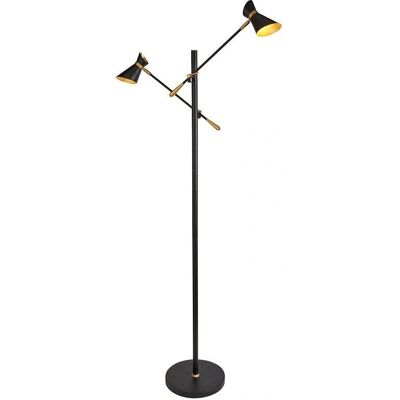 Lampada da terra Searchlight EU5962-2BG Diablo - LED, 2x4W, 800 lm, Nero, Oro Lampada da terra Searchlight EU5962-2BG Diablo - LED, 2x4W, 800 lm, Nero, Oro