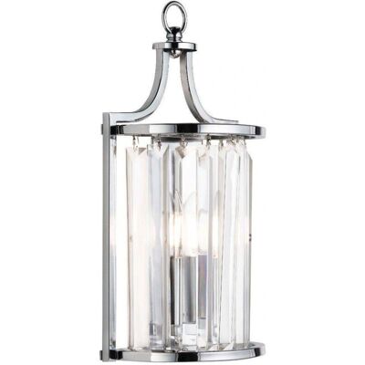 Searchlight Victoria Chrom-Wandleuchte - Glas, E14 - Wandleuchte Searchlight Victoria Chrom-Wandleuchte - Glas, E14 - Wandleuchte