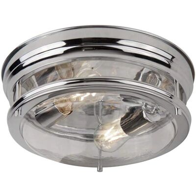 Searchlight Lighting Edinburgh Luce da Soffitto Bagno 2 Luci - Cromo Searchlight Lighting Edinburgh Luce da Soffitto Bagno 2 Luci - Cromo