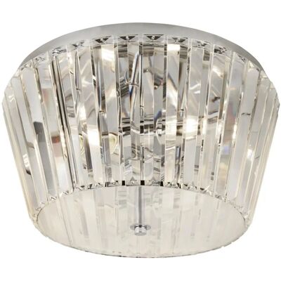 Searchlight Chrome 3-Light Ceiling Lamp Searchlight Chrome 3-Light Ceiling Lamp