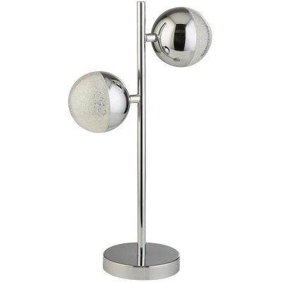 SEARCHLIGHT Marmi - Chrom Schreibtischlampe mit LED 6W - Elegantes Marmor-Design SEARCHLIGHT Marmi - Chrom Schreibtischlampe mit LED 6W - Elegantes Marmor-Design