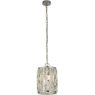 Lampadario Searchlight Bijou in cromo - 1 luce, altezza regolabile Lampadario Searchlight Bijou in cromo - 1 luce, altezza regolabile