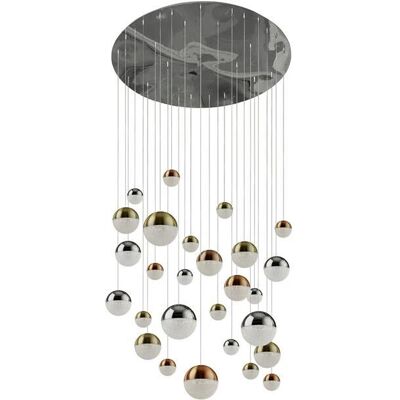 Lampada a Sospensione LED Searchlight Planets 27 Luci - Multicolore Lampada a Sospensione LED Searchlight Planets 27 Luci - Multicolore
