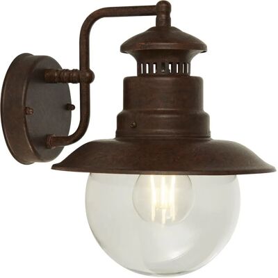 Searchlight Stazione Luce Esterna 1 Lampada - Marrone Rustico - Applique da Parete Searchlight Stazione Luce Esterna 1 Lampada - Marrone Rustico - Applique da Parete