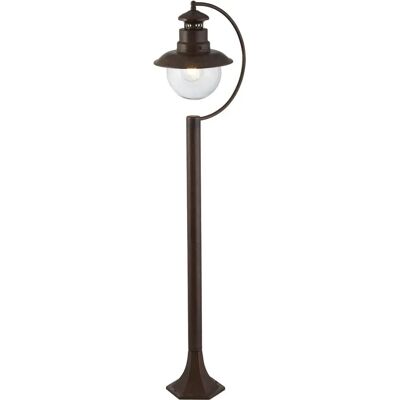 Lampada da stazione per giardino esterno Searchlight - Marrone rustico - IP44 Lampada da stazione per giardino esterno Searchlight - Marrone rustico - IP44