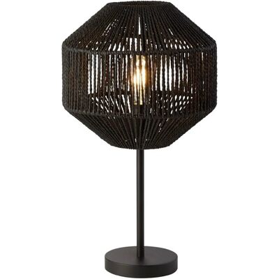 Searchlight Wicker 1 Light Table Lamp - Black Wicker Searchlight Wicker 1 Light Table Lamp - Black Wicker