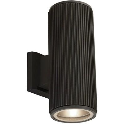 Lampada da Parete Esterna Searchlight Nera 2 Luci Lampada da Parete Esterna Searchlight Nera 2 Luci