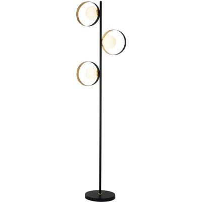 SEARCHLIGHT Orbitale - Lampada da terra moderna con interno in foglia d'oro SEARCHLIGHT Orbitale - Lampada da terra moderna con interno in foglia d'oro