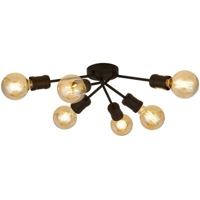 Searchlight Lighting Dance 6 Light Deckenleuchte - Sand Schwarz Searchlight Lighting Dance 6 Light Deckenleuchte - Sand Schwarz