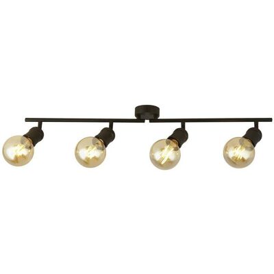 Searchlight Lighting Dance Spirit 4 Light Bar Lampada a Soffitto - Sabbia Nera Searchlight Lighting Dance Spirit 4 Light Bar Lampada a Soffitto - Sabbia Nera