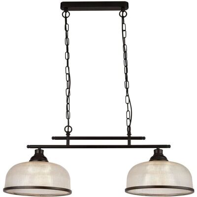 Searchlight Highworth 2 Light Schwarzes Deckenpendel - Deckenleuchte Searchlight Highworth 2 Light Schwarzes Deckenpendel - Deckenleuchte