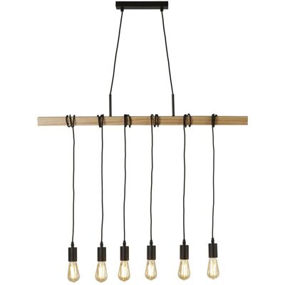Searchlight Lighting Searchlight Woody 6 Light Bar Deckenpendel - Deckenleuchte Searchlight Lighting Searchlight Woody 6 Light Bar Deckenpendel - Deckenleuchte