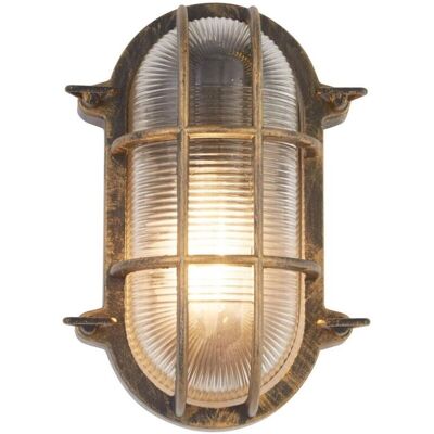 Searchlight Black Gold Aluminium Außenleuchte - IP44 Searchlight Black Gold Aluminium Außenleuchte - IP44