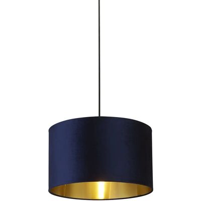 Paralume in velluto navy - 40cm - Illuminazione Paralume in velluto navy - 40cm - Illuminazione