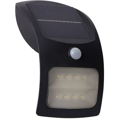 Faretta solare a parete LED Searchlight con PIR - Nero Faretta solare a parete LED Searchlight con PIR - Nero