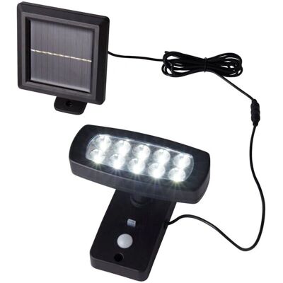 Applique LED Solare Searchlight - Sensore PIR - Nero Applique LED Solare Searchlight - Sensore PIR - Nero