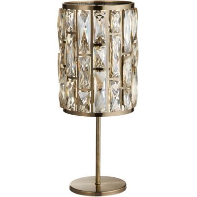 Searchlight EU6584AB - Metall Glas Tischlampe - Champagner Searchlight EU6584AB - Metall Glas Tischlampe - Champagner