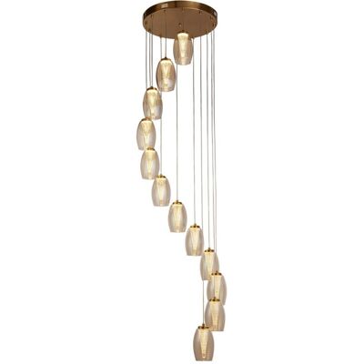 Searchlight Cyclone LED 12 Világítás - Mennyezeti Lámpa - Bronz/Szampán Searchlight Cyclone LED 12 Világítás - Mennyezeti Lámpa - Bronz/Szampán