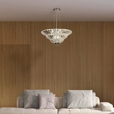 Searchlight Savannah 8 Lumières Pendent - Lampe Suspendue - Publicité Searchlight Savannah 8 Lumières Pendent - Lampe Suspendue - Publicité