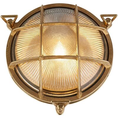 Luce esterna Searchlight - Ottone, Vetro rigato - IP64 Luce esterna Searchlight - Ottone, Vetro rigato - IP64