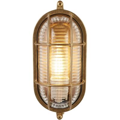 Searchlight Lighting Searchlight Oval Outdoor Light - Bulkhead - Solid Brass Searchlight Lighting Searchlight Oval Outdoor Light - Bulkhead - Solid Brass
