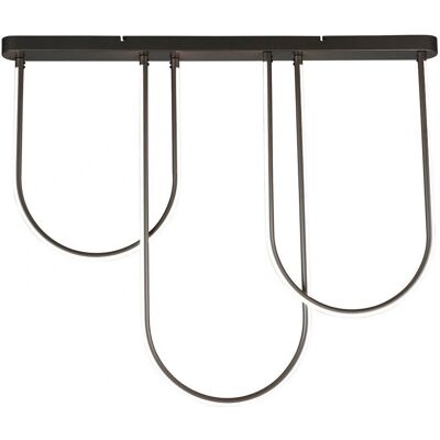 Searchlight Schwarze 3-flammige LED Deckenleuchte - Deckenlicht Searchlight Schwarze 3-flammige LED Deckenleuchte - Deckenlicht
