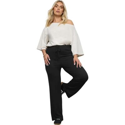 Yours Black Wide Leg Yoga Pants - Yoga Pants Yours Black Wide Leg Yoga Pants - Yoga Pants