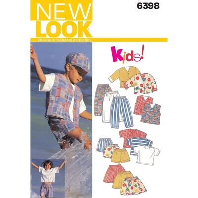 New Look - 6398 - Size A - 2-3-4-5-6-7 - Sewing pattern - Publicité New Look - 6398 - Size A - 2-3-4-5-6-7 - Sewing pattern - Publicité
