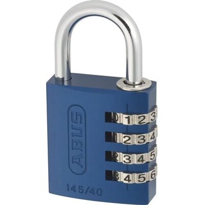 Abus 145/40 Lucchetto Combinazione Blu in Alluminio Abus 145/40 Lucchetto Combinazione Blu in Alluminio