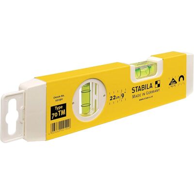 Niveau torpille Stabila 70tm - 25cm Base magnétique - Publicité Niveau torpille Stabila 70tm - 25cm Base magnétique - Publicité