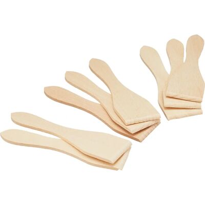 LAGRANGE Set van 8 Houten Spatels - Veelzijdige Keukengerei LAGRANGE Set van 8 Houten Spatels - Veelzijdige Keukengerei