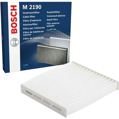 Filtre d'habitacle Bosch M2190 - Protection contre la poussière et la fine poussière Filtre d'habitacle Bosch M2190 - Protection contre la poussière et la fine poussière