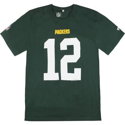 Fanatics Green Bay Packers Aaron Rodgers 12 Cotton T-Shirt - Men’s Short Sleeve NFL Fanatics Green Bay Packers Aaron Rodgers 12 Cotton T-Shirt - Men’s Short Sleeve NFL