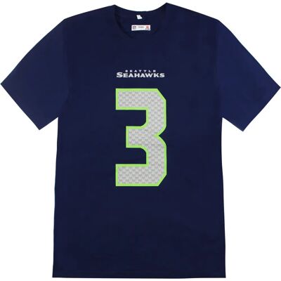 Fanatics Russell Wilson Navy Blue Large T-Shirt - NFL Official Merchandise Fanatics Russell Wilson Navy Blue Large T-Shirt - NFL Official Merchandise